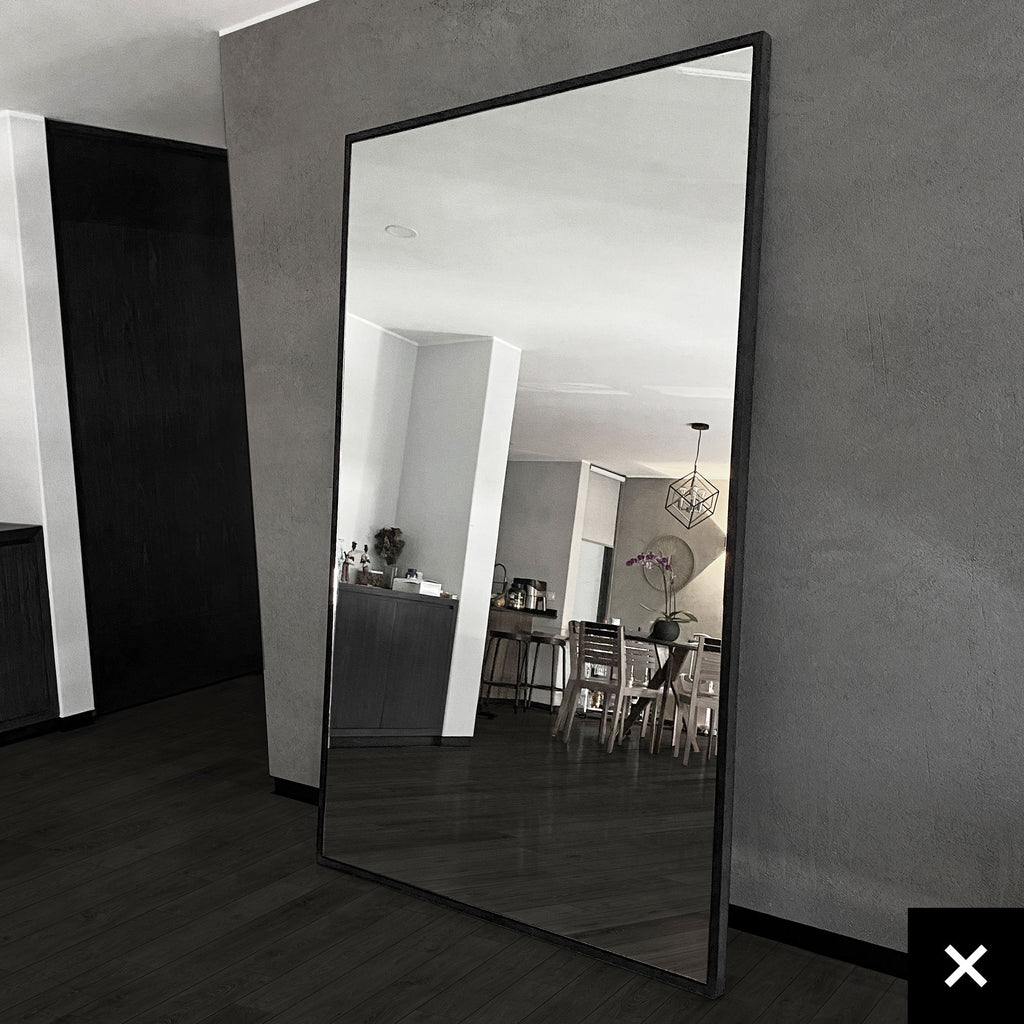 Espejo Porvoo Grande - Nogal Negro 120 cm – Lykke Design