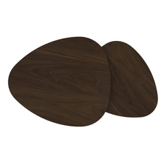 Set de mesas para sala 😍 • Hechas de madera Noggal + hierro de alta  calidad ✓ • Mesa grande: 79 cm x 47 cm. Mesa pequeña: 59 cm x 36…